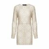 Lioness US Shopify ATZARÓ CROCHET MINI DRESS - ALMOND