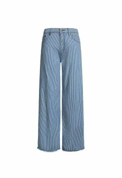Lioness US Shopify EIVISSA BAGGY JEAN - BLUE DENIM STRIPE -Lioness Sales Shop 01 11 22 LIONESS NOV GM GHOST MANNY NOV 114