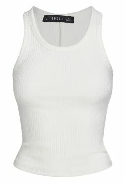 Lioness US Shopify HAUTE BASIC SINGLET - WHITE -Lioness Sales Shop 02 02 22 LIONESS GhostMannequin0833