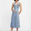 Lioness US Shopify CAMELIA MIDI - FADED DENIM