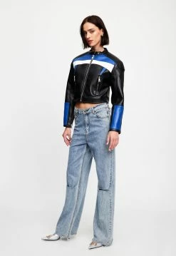 Lioness US Shopify NUEVE BIKER JACKET - BLACK/BLUE 8 Lioness US Shopify NUEVE BIKER JACKET - BLACK/BLUE -Lioness Sales Shop 07 12 22 LIONESS JAN Kristel JAN 1031