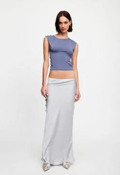 Alternative view of Lioness US Shopify UNO TIE TOP - SLATE