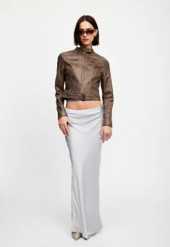 Lioness US Shopify BELLA MOTO JACKET - CHOCOLATE 10 Lioness US Shopify BELLA MOTO JACKET - CHOCOLATE -Lioness Sales Shop 07 12 22 LIONESS JAN Kristel JAN 1095