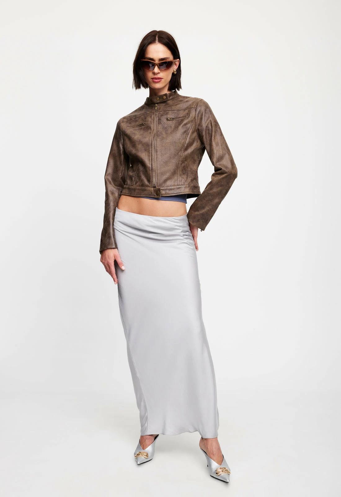 Lioness US Shopify BELLA MOTO JACKET - CHOCOLATE 5 Lioness US Shopify BELLA MOTO JACKET - CHOCOLATE - Image 5