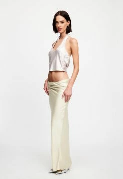 Lioness US Shopify DEVON MAXI SKIRT - CORNSILK