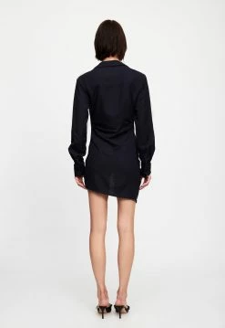Lioness US Shopify VALENCIA PLUNGE DRESS - BERKELEY BLUE -Lioness Sales Shop 07 12 22 LIONESS JAN Kristel JAN 1233