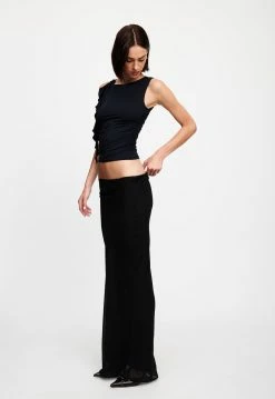 Lioness US Shopify DEVON MAXI SKIRT - LICORICE -Lioness Sales Shop 07 12 22 LIONESS JAN Kristel JAN 1333