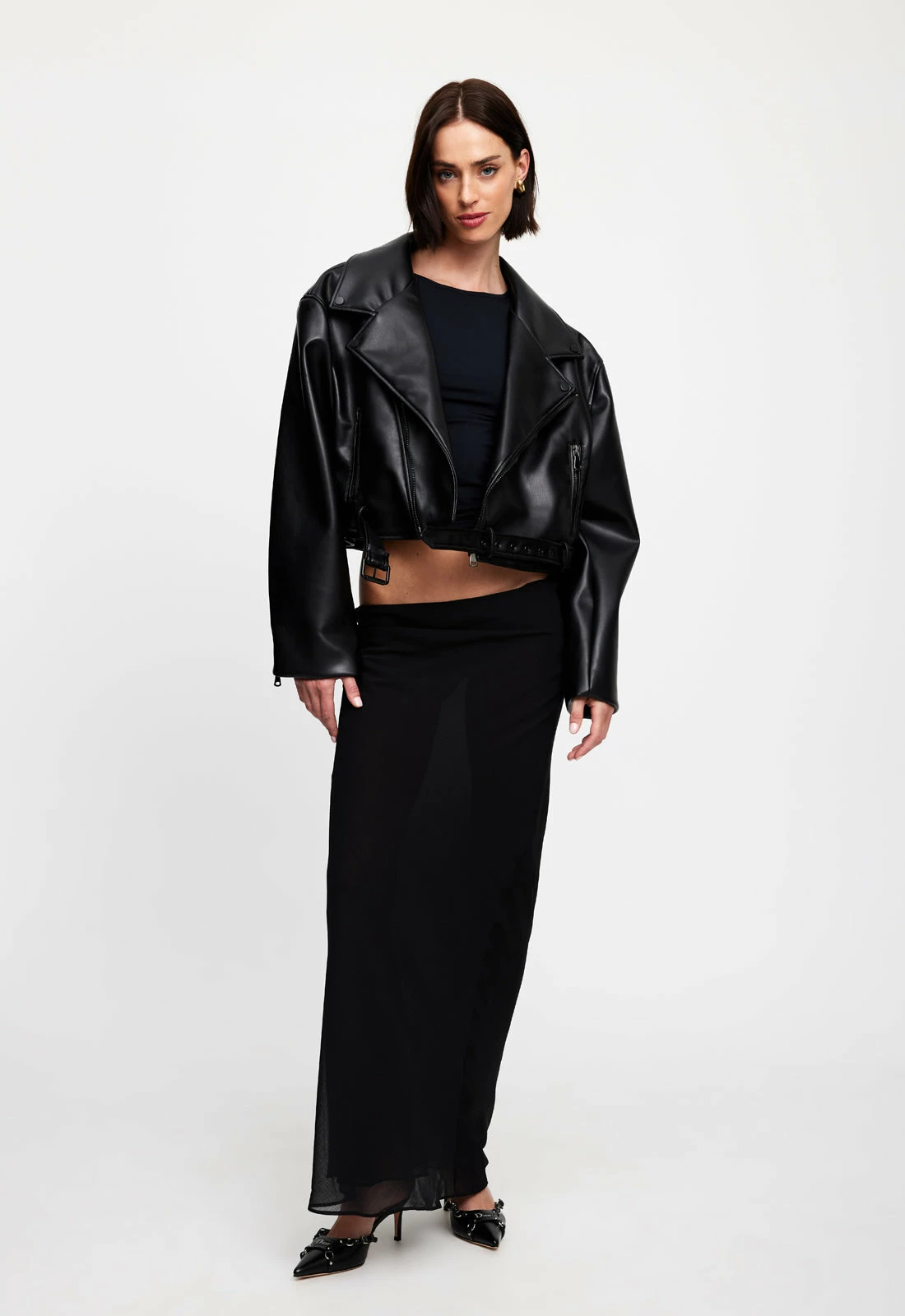 Lioness US Shopify STATEN ISLAND JACKET - BLACK 4 Lioness US Shopify STATEN ISLAND JACKET - BLACK - Image 4
