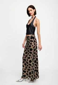 Lioness US Shopify ROXY HALTER - DARK OLIVE