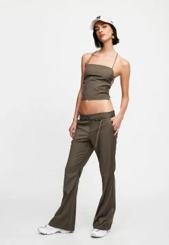 Lioness US Shopify CRAWFORD PANT - KHAKI -Lioness Sales Shop 07 12 22 LIONESS JAN Kristel JAN 246