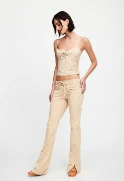 Lioness US Shopify DOWN FOR YOU SUEDE PANT - CAMEL -Lioness Sales Shop 07 12 22 LIONESS JAN Kristel JAN 296