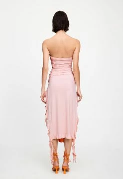 Lioness US Shopify RENDEZVOUS STRAPLESS DRESS - BLUSH -Lioness Sales Shop 07 12 22 LIONESS JAN Kristel JAN 364
