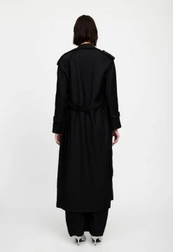 Lioness US Shopify TRENCHEROUS COAT - ONYX -Lioness Sales Shop 07 12 22 LIONESS JAN Kristel JAN 598