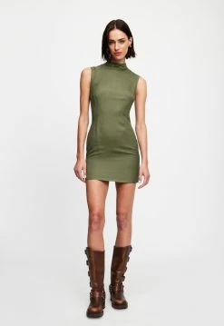 Lioness US Shopify LA SAGRADA BACKLESS MINI - KHAKI -Lioness Sales Shop 07 12 22 LIONESS JAN Kristel JAN 759