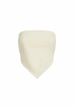 Lioness US Shopify PAMMY DENIM TOP - CREAM