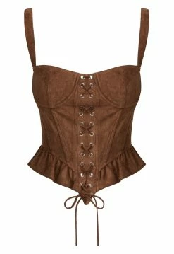 Lioness US Shopify CUATRO CORSET - RUSSET