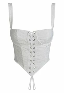 Lioness US Shopify CUATRO CORSET - WHITE