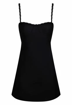 Lioness US Shopify SIETE MINI DRESS - LICORICE