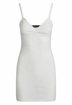 Lioness US Shopify OCHO FITTED DRESS - WHITE -Lioness Sales Shop 11 10 22 LIONESS OCT Ghost Mannequin GM OCT 344