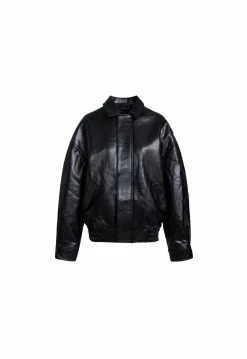 Lioness US Shopify KENNY BOMBER - JET BLACK -Lioness Sales Shop 15 08 22 LIONESS NINETIES GM GM NINETIES 067