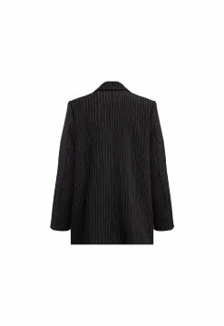 Lioness US Shopify NAOMI PINSTRIPE BLAZER - BLACK PINSTRIPE -Lioness Sales Shop 15 08 22 LIONESS NINETIES GM GM NINETIES 081
