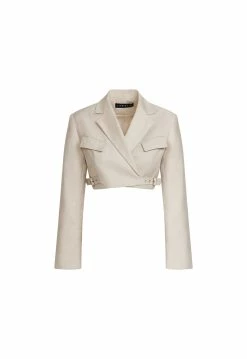 Lioness US Shopify ANJA CROP - CAMEL