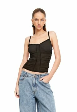 Lioness US Shopify EIVISSA MESH CAMI - PITCH -Lioness Sales Shop 17 10 22 LIONESS eCOMM NOV NOVEMBER 308