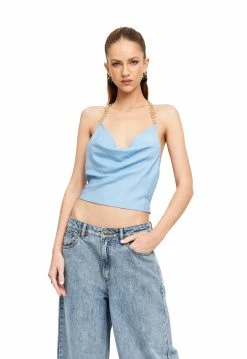 Lioness US Shopify SAN ANTONIA TOP - POWDER BLUE -Lioness Sales Shop 17 10 22 LIONESS eCOMM NOV NOVEMBER 323