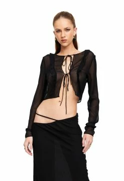 Lioness US Shopify SAN CARLOS TIE TOP - PITCH -Lioness Sales Shop 17 10 22 LIONESS eCOMM NOV NOVEMBER 344