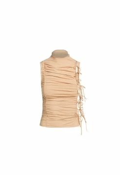 Lioness US Shopify LULU TIE TANK - LATTE