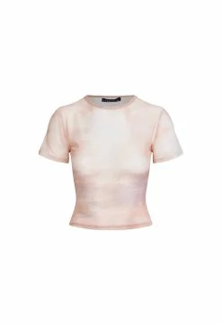 Lioness US Shopify FANTASY MESH TEE - DESERT