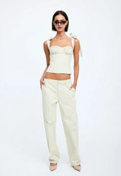 Lioness US Shopify FOUNTAIN TAILORED PANT - BEIGE -Lioness Sales Shop 19 12 22 LIONESS eCOMM FEB FEB 032