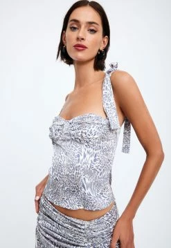Lioness US Shopify BALLERINA BUSTIER - LEOPARD