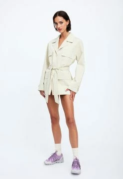 Lioness US Shopify GISELLE DRESS - BEIGE -Lioness Sales Shop 19 12 22 LIONESS eCOMM FEB FEB 811