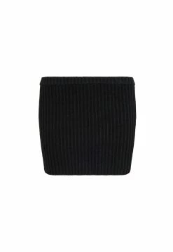 Lioness US Shopify SADDLE KNIT MINI - BLACK