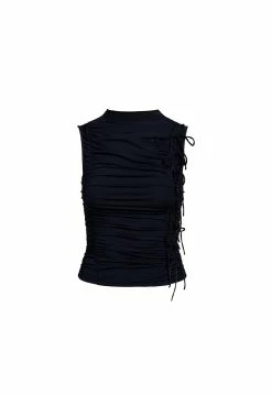 Lioness US Shopify LULU TIE TANK - LICORICE -Lioness Sales Shop 20