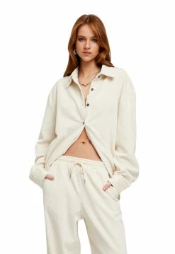 Lioness US Shopify NIKITA CORD SHIRT - CREAM -Lioness Sales Shop 22 06 22 LIONESS eComm LaPalma Serena CITYOFANGELS2.0 1956 8f92a980 85f5 449c 91a0 74994aa963f2