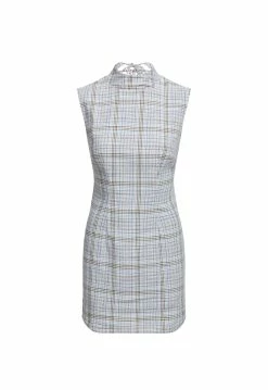 Lioness US Shopify LA SAGRADA BACKLESS MINI - BLUE PLAID