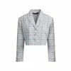 Lioness US Shopify GRANADA CROP JACKET - BLUE PLAID