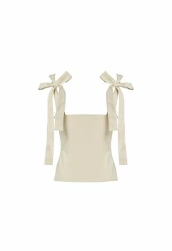 Lioness US Shopify BALLERINA BUSTIER - BEIGE -Lioness Sales Shop 24 01 23 LIONESS FEB GM GHOST MANNEQUIN FEB23 013