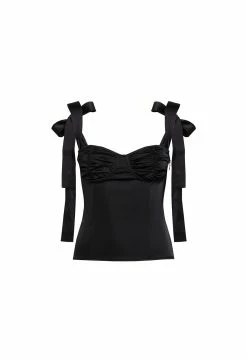 Lioness US Shopify BALLERINA BUSTIER - ONYX -Lioness Sales Shop 24 01 23 LIONESS FEB GM GHOST MANNEQUIN FEB23 018