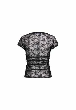 Lioness US Shopify BEGUILE LACE TOP - ONYX -Lioness Sales Shop 24 01 23 LIONESS FEB GM GHOST MANNEQUIN FEB23 057 1