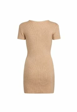 Lioness US Shopify GISELLE MINI KNIT DRESS - OATMEAL -Lioness Sales Shop 24 01 23 LIONESS FEB GM GHOST MANNEQUIN FEB23 073
