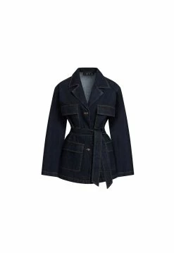 Lioness US Shopify GISELLE DRESS - DARK DENIM -Lioness Sales Shop 24 01 23 LIONESS FEB GM GHOST MANNEQUIN FEB23 087