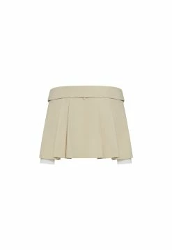 Lioness US Shopify UTILITY MINI SKIRT - BEIGE -Lioness Sales Shop 24 01 23 LIONESS FEB GM GHOSTMANNEQUIN FEB23 115