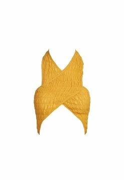 Lioness US Shopify CAVALLI WRAP TOP - ORANGE