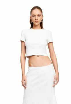 Lioness US Shopify MERCI BABY TEE - BABY POWDER -Lioness Sales Shop 31 08 22 LIONESS eComm SEPT Serena30546