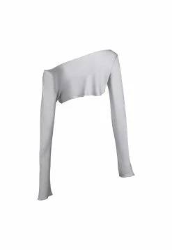 Alternative view of Lioness US Shopify DEVON LONG SLEEVE TOP - SONIC SILVER