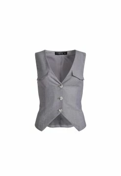Lioness US Shopify CINCO FITTED VEST - SLATE -Lioness Sales Shop 35 52c09842 85e7 4dd8 90a7 93d3f4cb0479