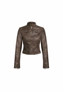 Lioness US Shopify BELLA MOTO JACKET - CHOCOLATE 14 Lioness US Shopify BELLA MOTO JACKET - CHOCOLATE -Lioness Sales Shop 37